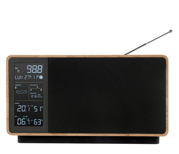 Thomson COSY Głośnik Bluetooth z radiem i stacją pogodową czarny - 1501903 - zdjęcie